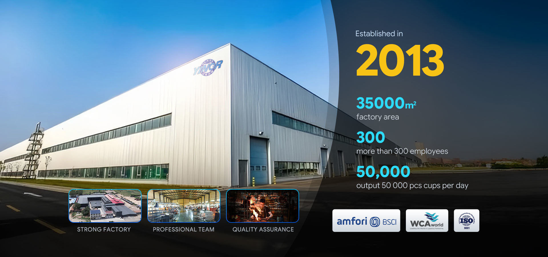 quality Double Wall Glass Mug factory